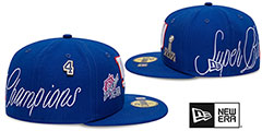 Giants HISTORIC CHAMPIONS Royal Fitted Hat by New Era - 4th View