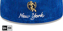 Giants LETTERMAN PIN CORDUROY Royal Fitted Hat by New Era - 4th View