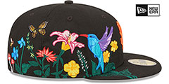 Giants SIDE-BLOOM Black Fitted Hat by New Era - 4th View