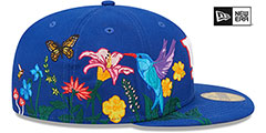 Giants SIDE-BLOOM Royal Fitted Hat by New Era - 4th View