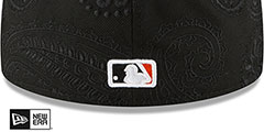 Giants SWIRL Black Fitted Hat by New Era - 4th View