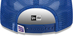 Giants TEAM-BASIC TRUCKER SNAPBACK Royal Hat by New Era - 4th View