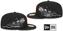 Giants TONAL WAVE Black Fitted Hat by New Era - 4th View