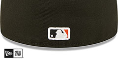 Giants TRIPLE THREAT IDENTITY Black Fitted Hat by New Era - 4th View