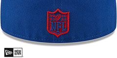 Giants TRIPLE THREAT IDENTITY Royal Fitted Hat by New Era - 4th View