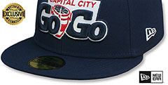 GoGo NBA G-LEAGUE Navy Fitted Hat by New Era - 4th View