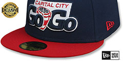 GoGo NBA G-LEAGUE Navy-Red Fitted Hat by New Era - 4th View