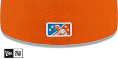 GreenJackets COPA Orange-Blue Fitted Hat by New Era - 4th View