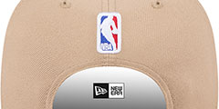 Grizzlies 2024 NBA DRAFT SNAPBACK Camel-Navy Hat by New Era - 4th View