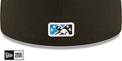 Hammerheads MILB ONFIELD HOME Black Fitted Hat by New Era - 4th View