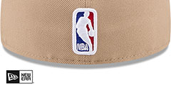 Hawks 2024 NBA DRAFT Camel-Red Fitted Hat by New Era - 4th View