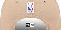 Hawks 2024 NBA DRAFT SNAPBACK Camel-Red Hat by New Era - 4th View