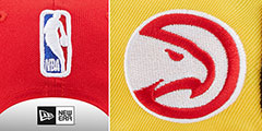 Hawks COLOR BLOCK BACK HALF SNAPBACK Hat by New Era - 4th View