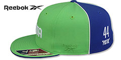 Hawks PETE MARAVICH SWINGMAN Lime-Royal Fitted Hat by Reebok - 4th View