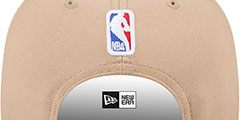 Heat 2024 NBA DRAFT SNAPBACK Camel-Black Hat by New Era - 4th View