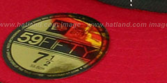 Heat PIN-SCRIPT Black-Red Fitted Hat by New Era - 4th View