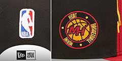 Heat SKYLINE TIP OFF SNAPBACK Black-Red Hat by New Era - 4th View