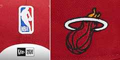 Heat STATEMENT SNAPBACK Dark Red Hat by New Era - 4th View