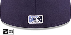 Hooks MILB ONFIELD ROAD Navy Fitted Hat by New Era - 4th View