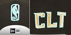 Hornets 22-23 ALTERNATE CITY-EDITION SNAPBACK Hat by New Era - 4th View