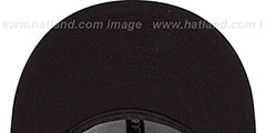 Hornets HWC FADEOUT-BASIC Black Fitted Hat by New Era - 4th View