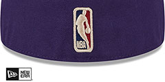 Hornets NBA CLASSIX Purple Fitted Hat by New Era - 4th View