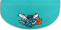 Hornets REAL GRAFFITI VIZA-PRINT Teal Fitted Hat by New Era - 4th View