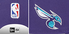 Hornets STATEMENT SNAPBACK Purple Hat by New Era - 4th View