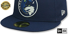 Iowa Wolves NBA G-LEAGUE Navy Fitted Hat by New Era - 4th View