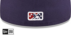 IronPigs MILB ONFIELD HOME Navy Fitted Hat by New Era - 4th View