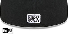 IronPigs THEME NIGHT Black-Grey Fitted Hat by New Era - 4th View