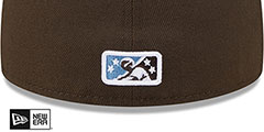 IronPigs THEME NIGHT Brown-Sky Fitted Hat by New Era - 4th View