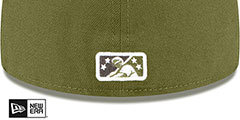 IronPigs THEME NIGHT Olive Fitted Hat by New Era - 4th View