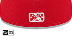 IronPigs THEME NIGHT Red Fitted Hat by New Era - 4th View