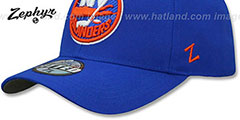 Islanders SHOOTOUT Royal Fitted Hat by Zephyr - 4th View