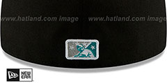 Isotopes COPA White-Black-Aqua Fitted Hat by New Era - 4th View