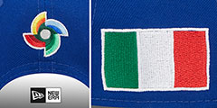 Italy 2023 WBC GAME STRAPBACK Royal Hat by New Era - 4th View