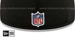 Jaguars 2021 NFL SIDELINE HOME Black Fitted Hat by New Era - 4th View