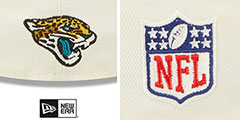 Jaguars 2022 NFL SIDELINE Cream-Black Fitted Hat by New Era - 4th View