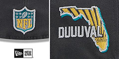 Jaguars 2024 ONSTAGE NFL DRAFT Grey Fitted Hat by New Era - 4th View