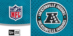 Jaguars 2024 NFL SIDELINE Teal Fitted Hat by New Era - 4th View