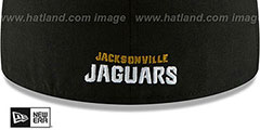 Jaguars NFL TEAM-BASIC Black Fitted Hat by New Era - 4th View