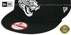 Jaguars TEAM-BASIC SNAPBACK Black-White Hat by New Era - 4th View