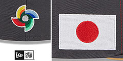 Japan 2023 WBC GAME Charcoal Hat by New Era - 4th View