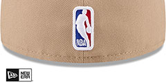 Jazz 2024 NBA DRAFT Camel-Black Fitted Hat by New Era - 4th View