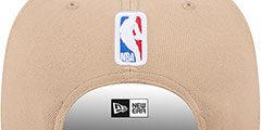 Jazz 2024 NBA DRAFT SNAPBACK Camel-Black Hat by New Era - 4th View