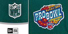 Jets 1999 PRO BOWL SIDE-PATCH Green Fitted Hat by New Era - 4th View