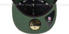 Jets 2014 NFL DRAFT Green Fitted Hat by New Era - 4th View