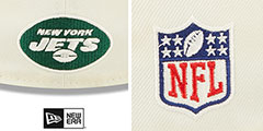 Jets 2022 NFL SIDELINE Cream-Green Fitted Hat by New Era - 4th View