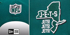 Jets 2024 NFL DRAFT SNAPBACK Green Hat by New Era - 4th View